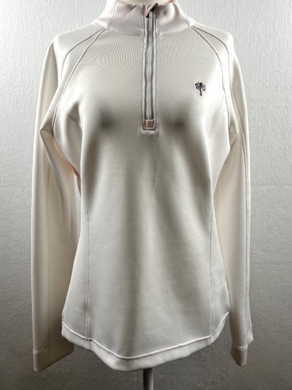 Zero Restriction Old Palm Golf Club Women's 1/4 Zip Pullover White Medium